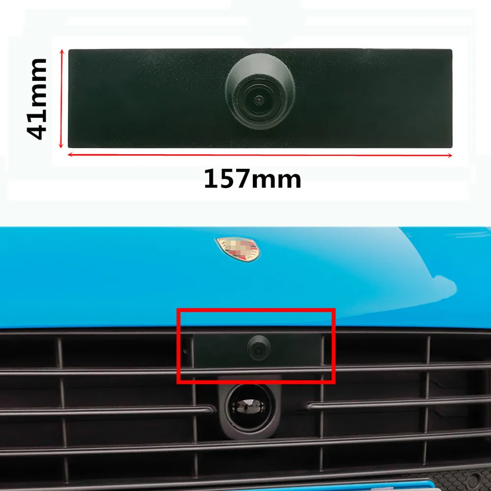 YIFOUM HD Car Front View Parking Night Vision Positive Waterproof Logo Camera For Porsche Macan 2014 2015 2016 2017 2018 2019-20
