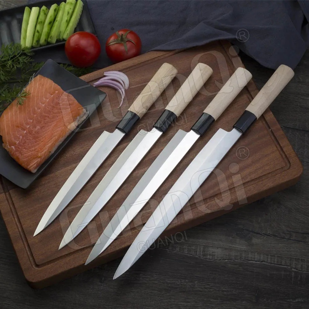 Японский Нож для суши Kinfe Профессиональный кухонный нож приготовления лосося