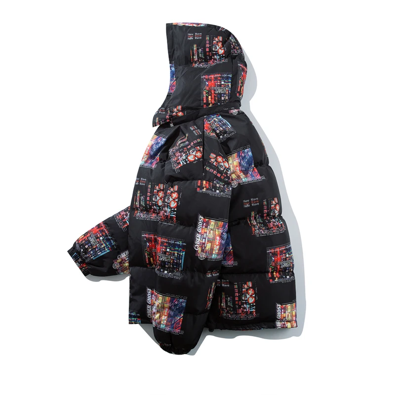 Мужские парки в стиле хип хоп Северное зимнее Канадское пуховое пальто уличная