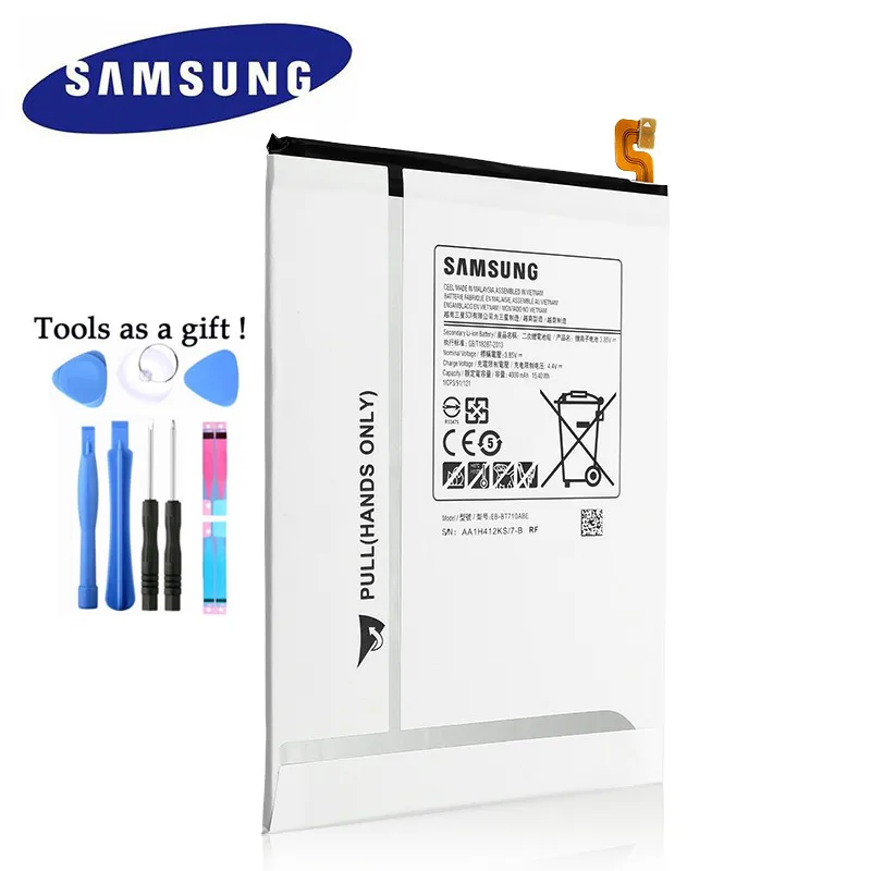 100% оригинальный сменный аккумулятор для планшета Samsung Galaxy Tab S2 8 0 T710 T715 SM T715C 4000 мАч