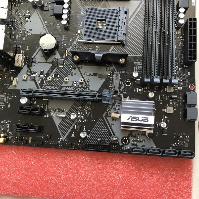 Материнская плата ASUS PRIME B450M-A для AMD AM4 DDR4 поддерживает процессор RYZEN M-ATX AURA RGB б/у оригинальная материнская плата
