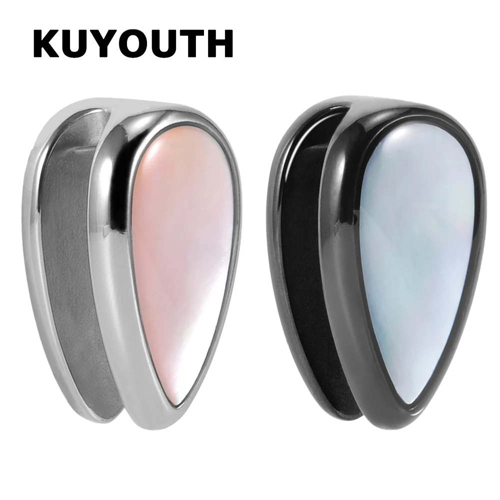 Серьги-расширители KUYOUTH из нержавеющей стали стильные украшения для пирсинга с