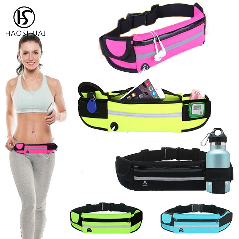 

Unisex Waist Bag Waterproof Fanny Pack With Headphone Hole Mini Waist Pack Molle Waist Bag Phone Case Brand Quality Leg Bag