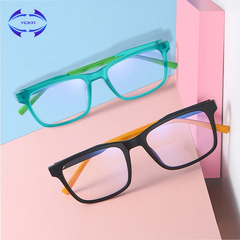 VCKA детский синий светильник блокирующие очки TR90 анти напряжение глаз головная