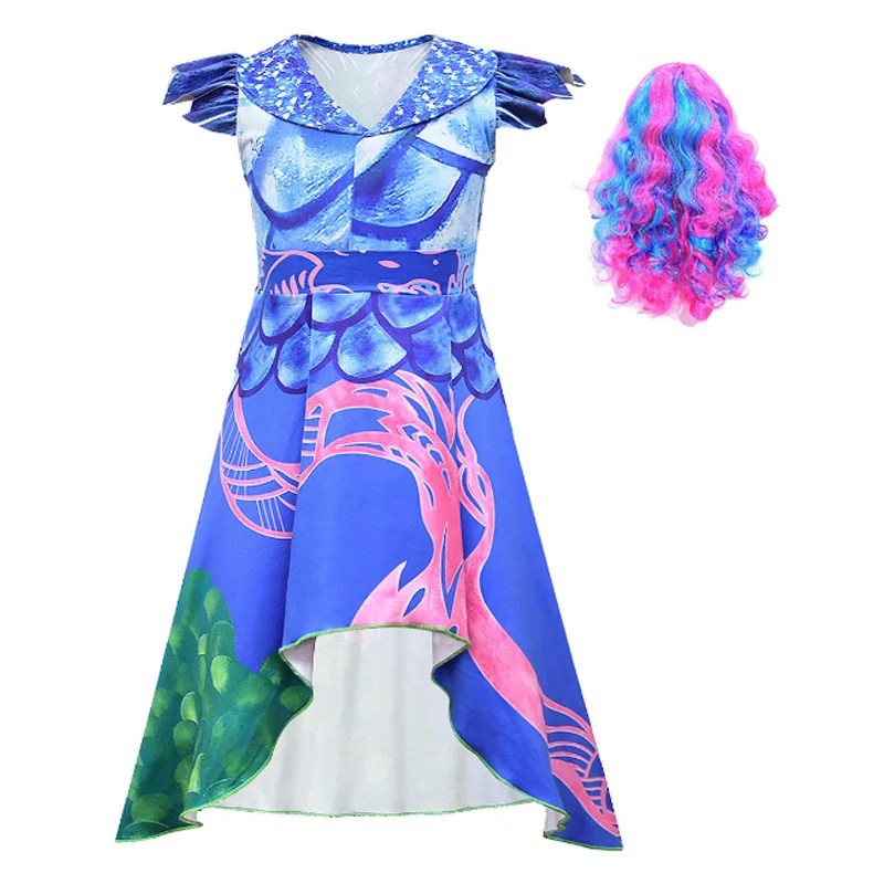 

Movie Descendants 3 Marry Candy Costume Purple Skirt Dress Halloween Party Performance Princess Dress Adult Wear