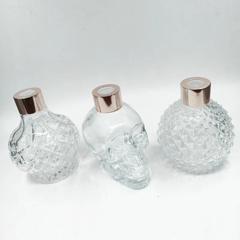 Новый год 1 шт. череп Духи Портативный флакон стекло банка для хранения духи