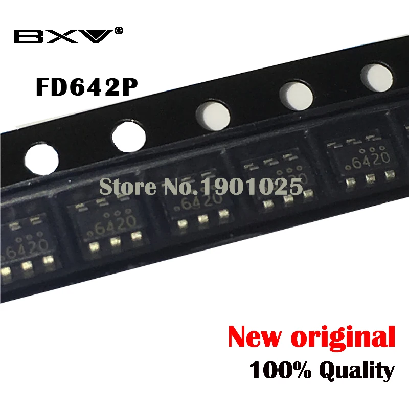 10 шт. FDC642P FDC642 SOT23 SOT SMD SOT23-6