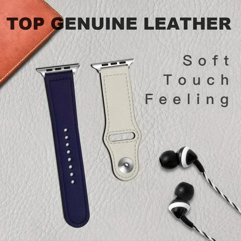 Ремешок для часов из натуральной кожи Ремешки наручных 38 мм 40 42 44 аксессуары