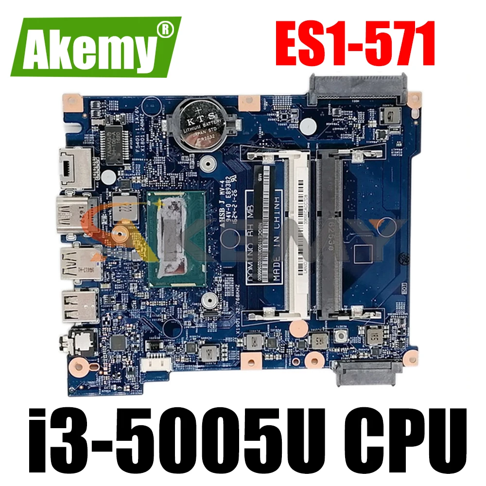 

Материнская плата для ноутбука ACER Aspire ES1-571 i3-5005U материнская плата для ноутбука 15300-1 SR27G DDR3