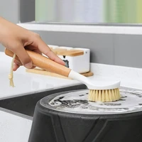 multifunction home kitchen washing utensils wooden long handle pan pot cleaning brush dish bowl washing brush cleaning tools