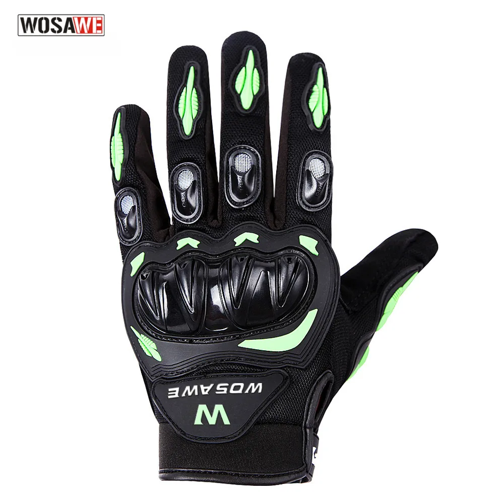 

WOSAWE Professional Full Finger Racing Guantes Motorcycle Gloves Motorbike Luva MTB Bike Cycling Moto Motocross Guantes Gloves