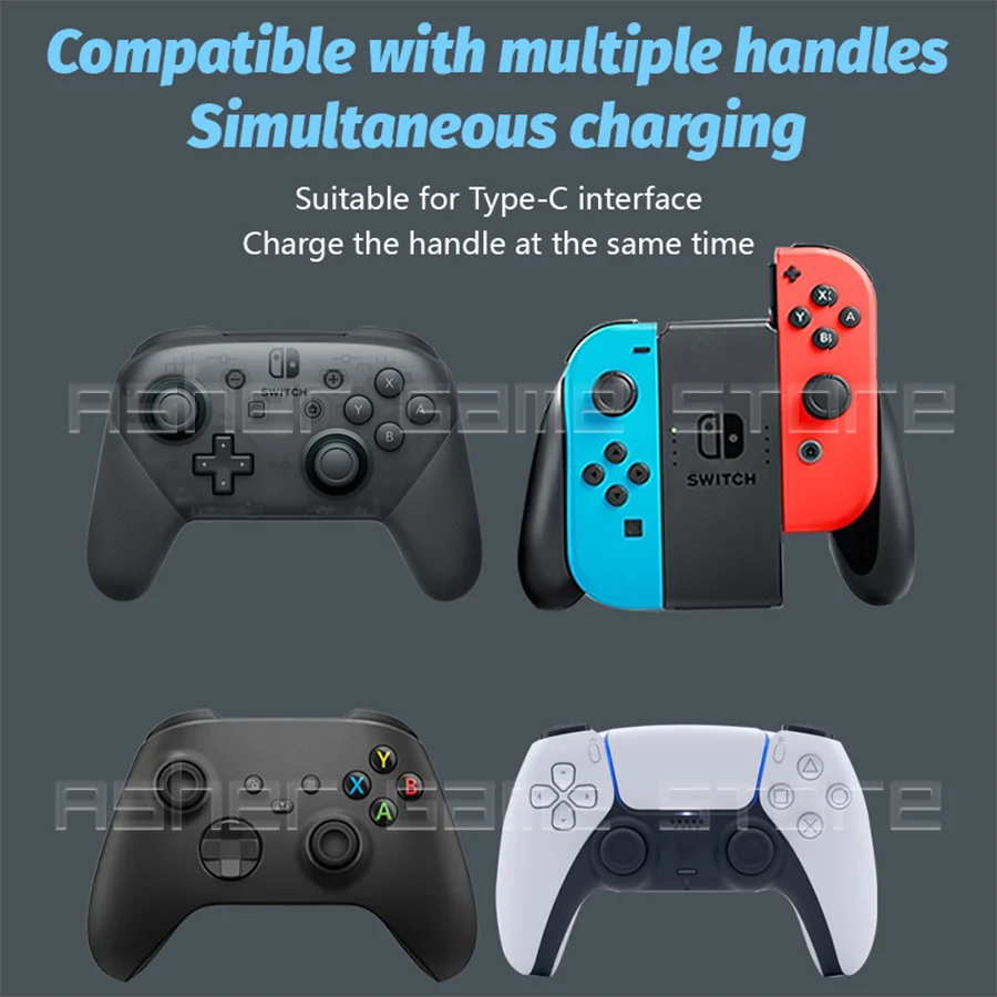 6 в 1 контроллер Зарядное устройство 4 JoyCon 2 Pro геймпад Тип C зарядная док станция