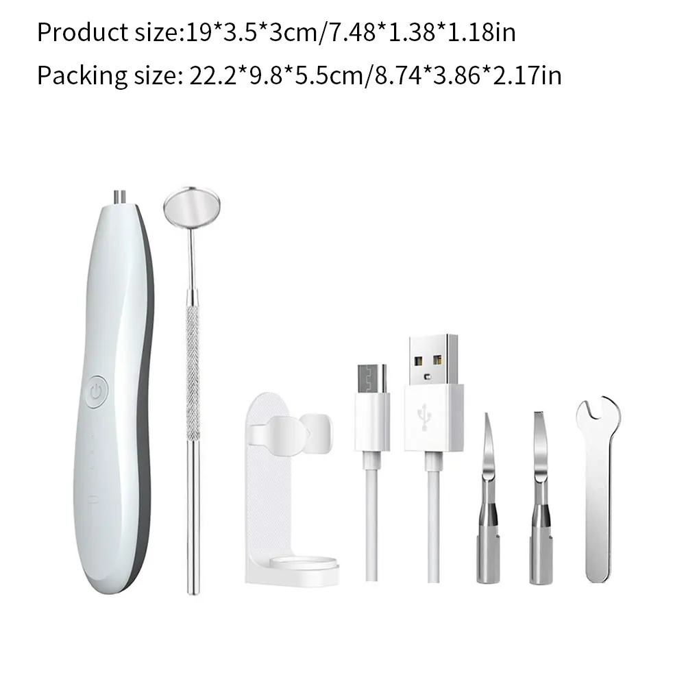

USB Electric Ultrasonic Dental Scaler Sonic Tooth Calculus Remover Teeth Cleaner Stains Tartar Removal Tool Teeth Whitening Oral
