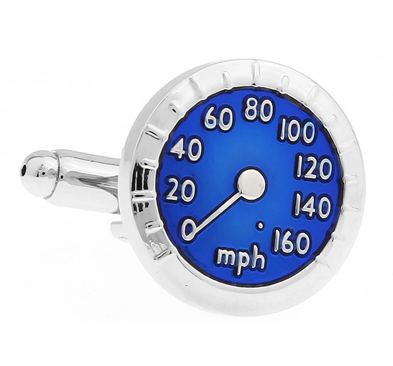 Авто дизайн автомобиля Спидометр Запонки качество латунный материал синий цвет