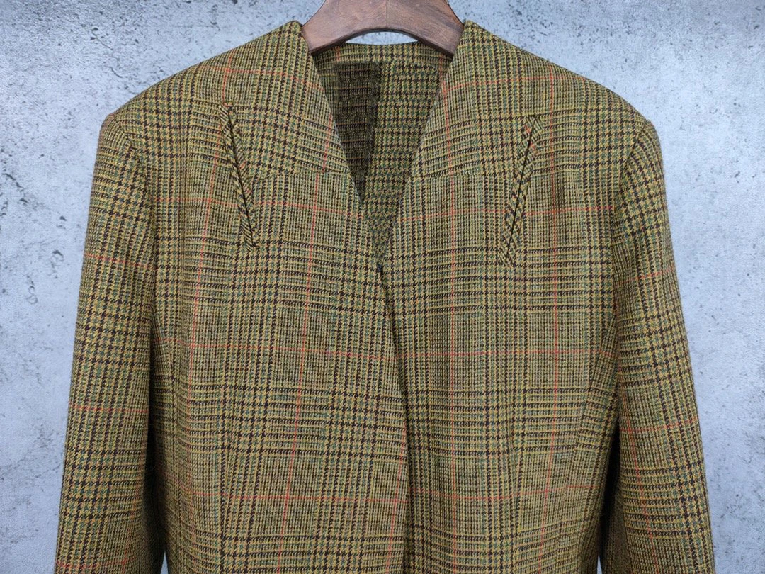 new ladies fashion 2021 houndstooth suit jacket + skirt 2-piece set 1103