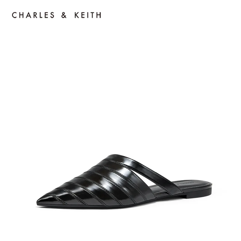 CHARLES＆KEITH Новинка на Весну и Лето2020 CK1 70380778Женские босоножки Острый Носок Плоскем