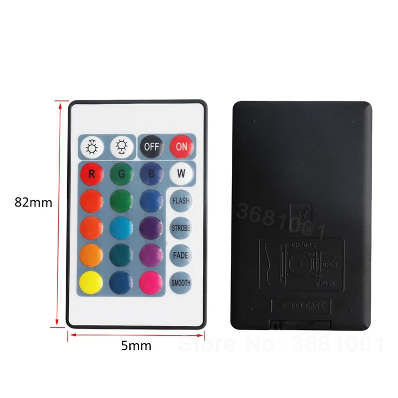 FUNSHION DC 12 В мини RGB RF пульт дистанционного управления USB 24 ключа беспроводной