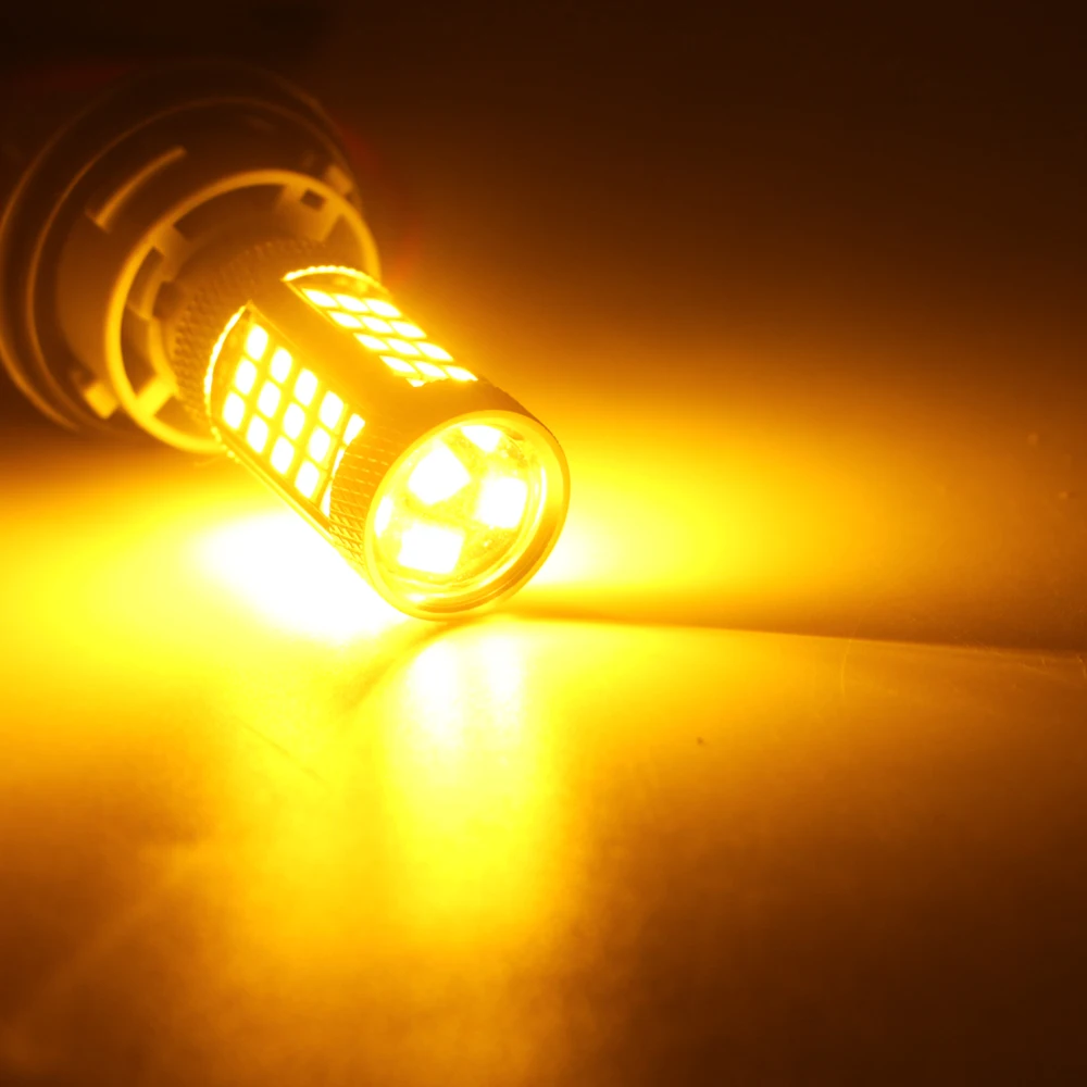 2X 50X DC 12V 24V 2835 66 SMD S25 1156 BA15S 1157 BAY15D светодиодная лампа автоматический поворот фонарь