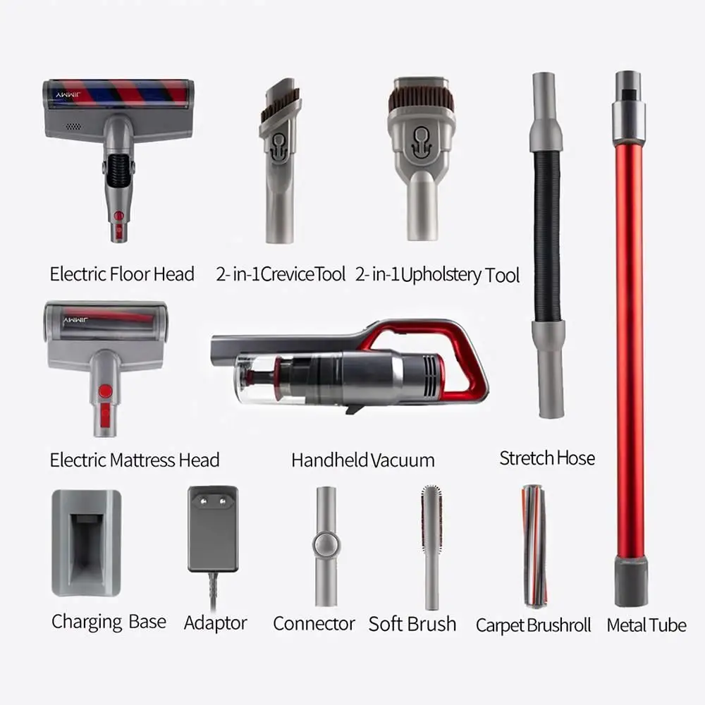 Ручной беспроводной пылесос JIMMY JV65 с присоской и защитой от обмотки