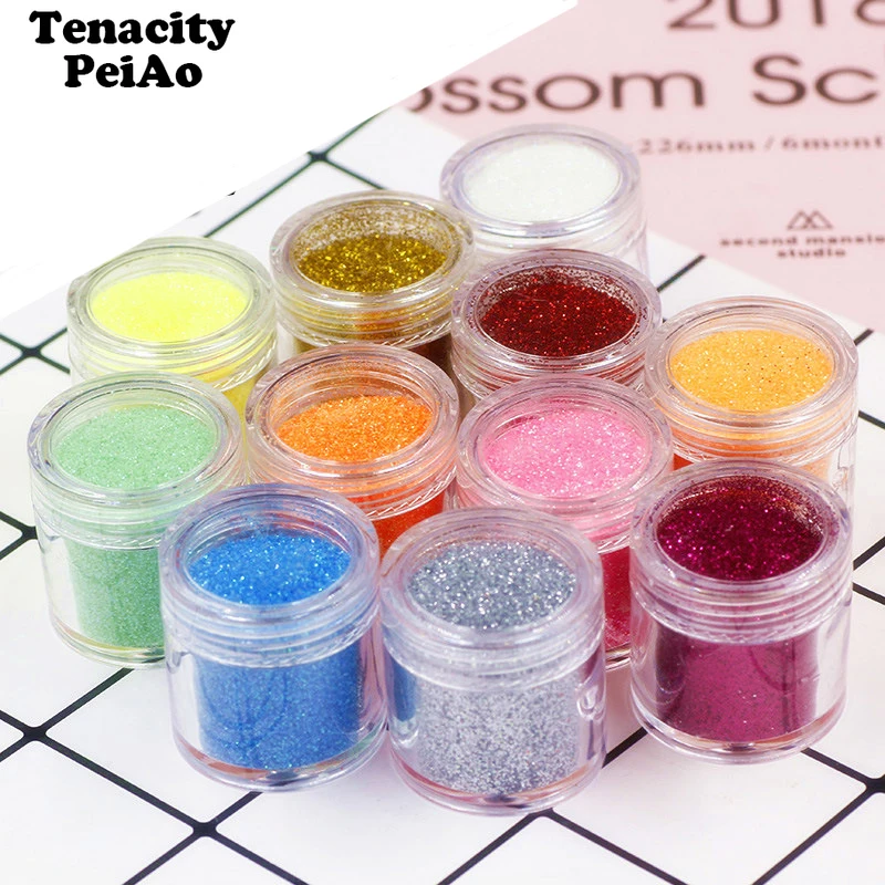 12 цветов наполнитель из эпоксидной смолы блестящий Блестящий DIY материал для