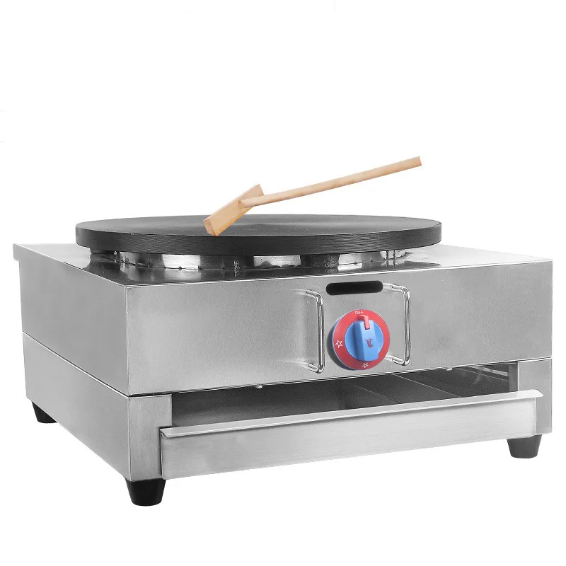 Gas Type Crepe Maker 40CM Commercial Pancake Machine LPG Stainless Steel Non-stick | Бытовая техника
