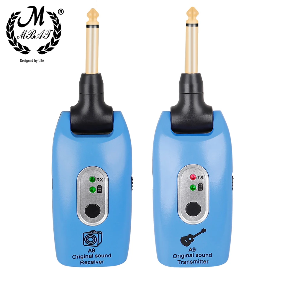 Беспроводная гитарная система M MBAT 2 4 ГГц с защитой от помех передатчик приемник