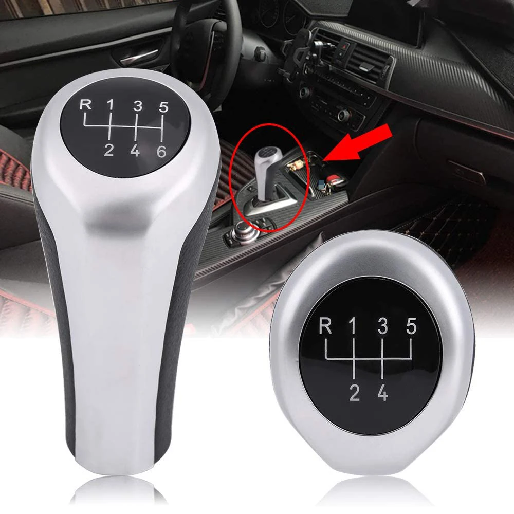 

Car 5 6 Speed Gear Shift Knob Shifter Knob For BMW X1 X3 X5 E60 E61 E62 E63 E81 E82 E83 E85 E87 E88 E90 E91