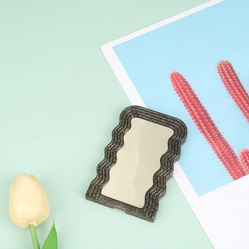 

1/12 Dollhouse Mini Dressing Mirror Makeup Mirror Model Simulation Fitting Room Furniture Supplies Ornaments