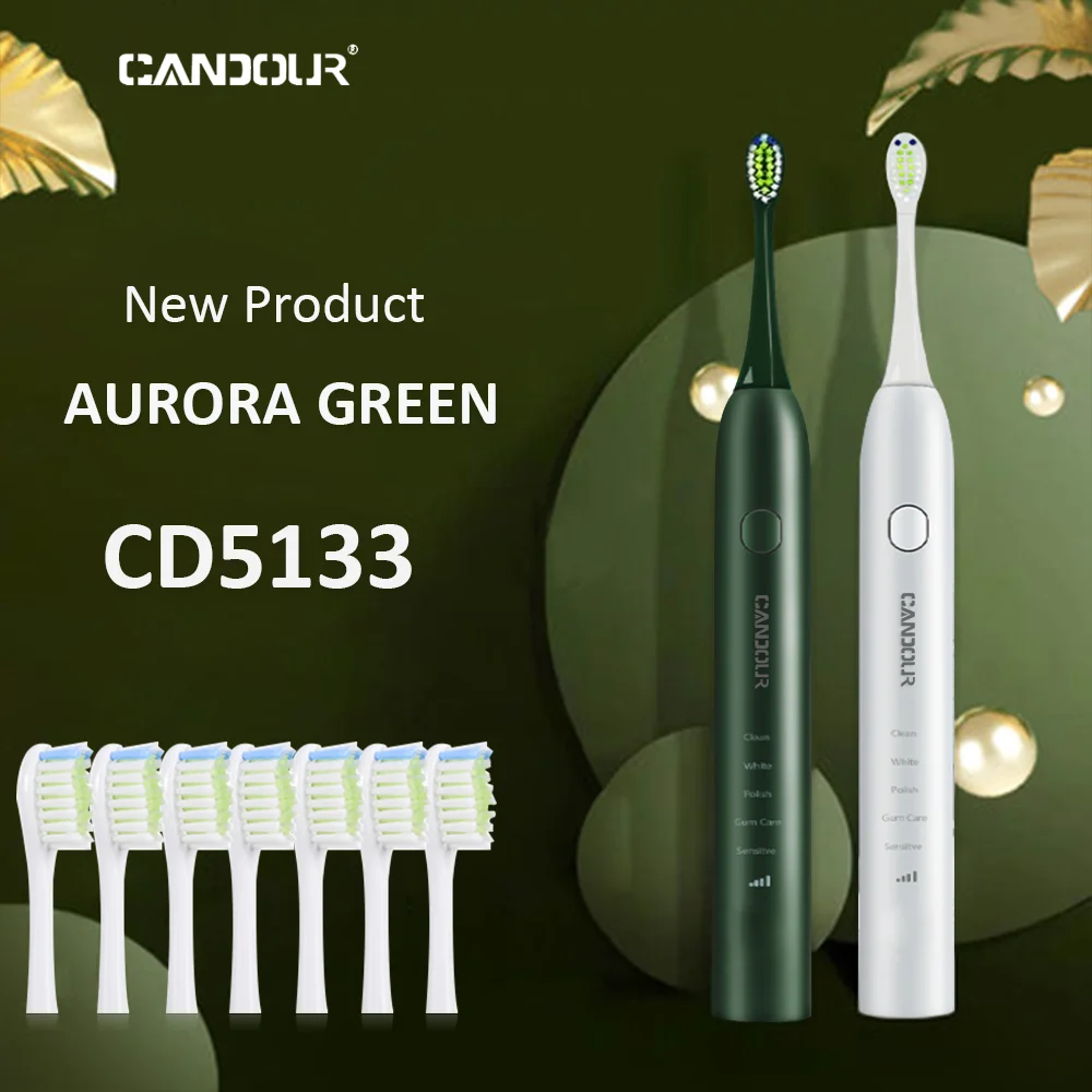Звуковая зубная щетка CANDOUR CD 5133 перезаряжаемая электрическая с USB зарядкой