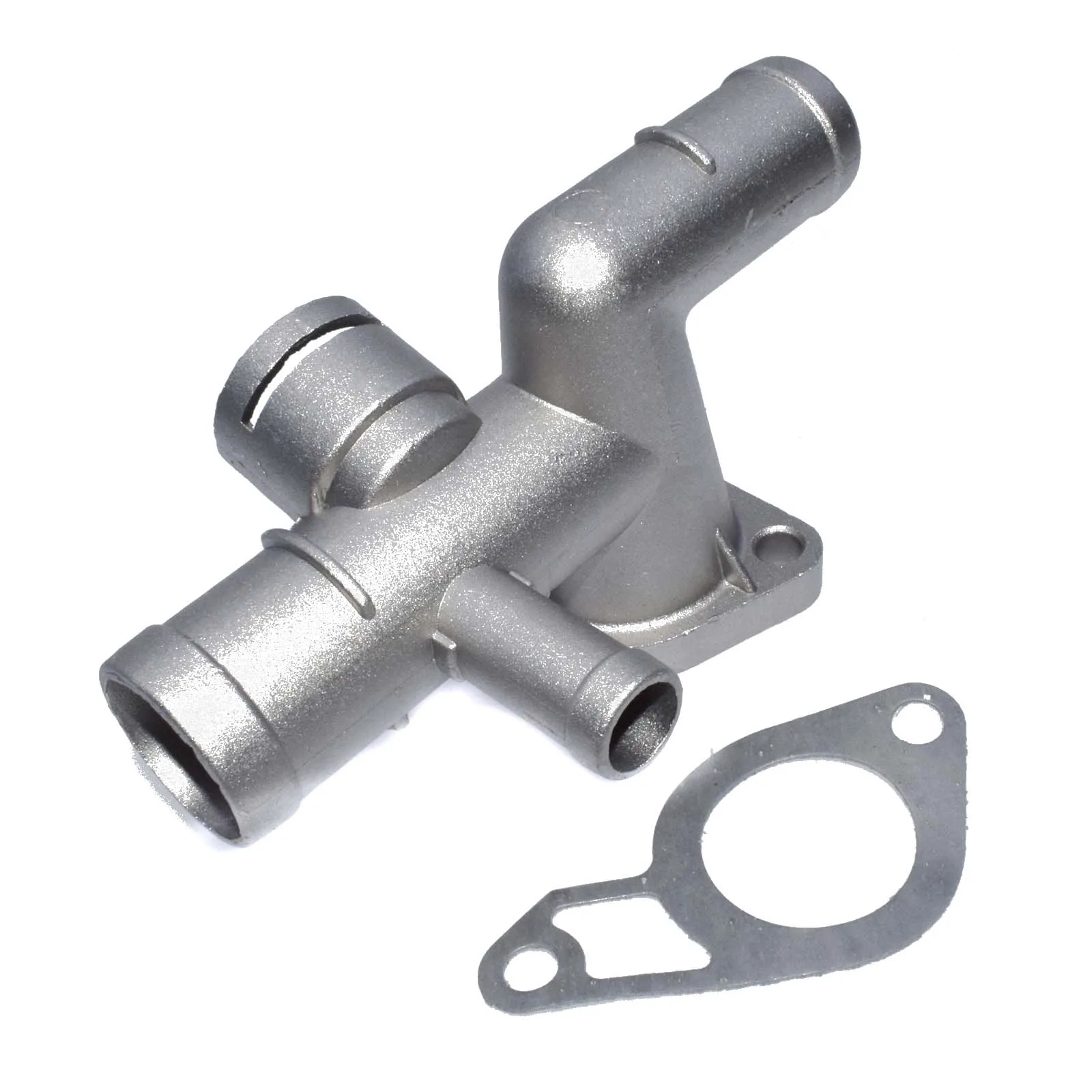 Flange 06A121133J Aluminum Coolant Thermostat Radiator Water Flange Pipe Connector For Audi VW A3 TT Skoda Seat Bora Golf Jetta 1.8T 1J0121087C - Цвет: Flange 06A121133J