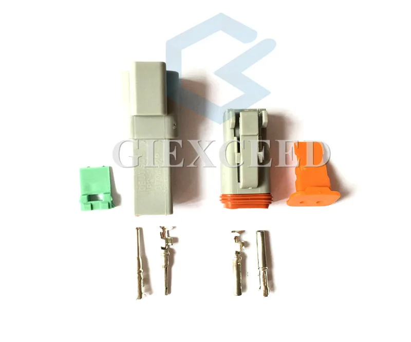 2 Sets Pin DT04-2P AT04-2P DT06-2S AT06-2S DT Series Waterprooof Auto Plug Car Connector For Deutsch | Автомобили и мотоциклы