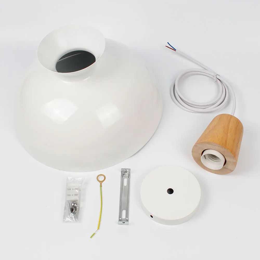 

Nordic Pendant Lights For Home Lighting Modern Hanging Lamp Wooden metal Lampshade LED Bulb Bedroom Kitchen Light 90-260V E27