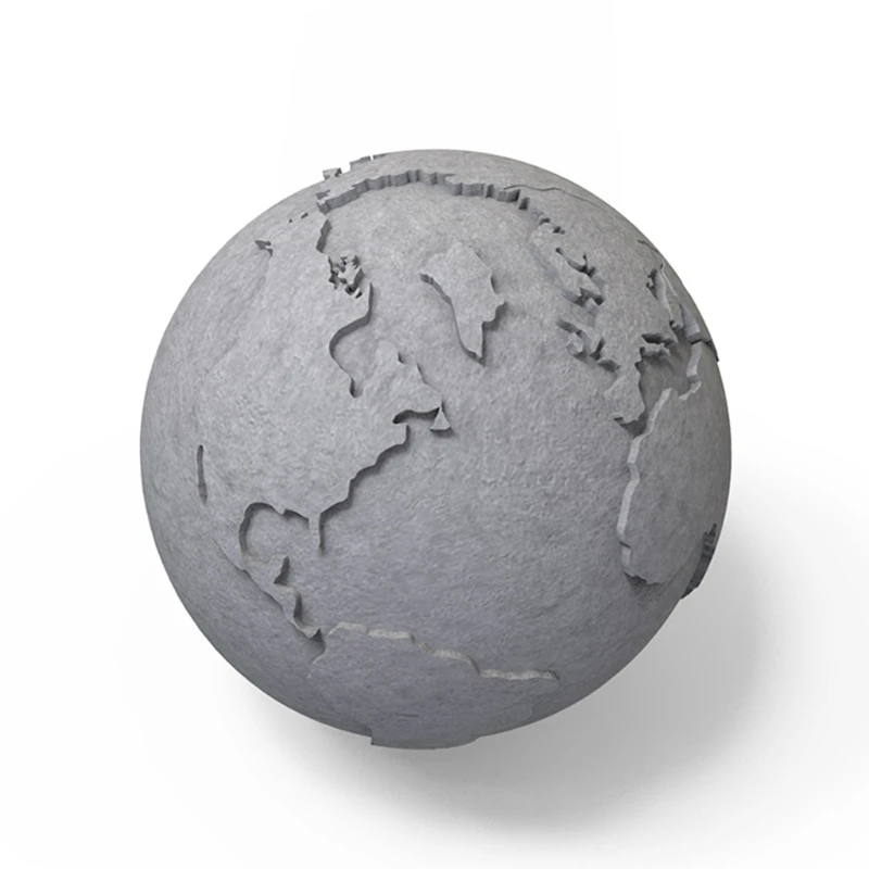

E56A 3D Globe Epoxy Resin Mold Candle Plaster Silicone Mould DIY Crafts Desktop Ornaments Casting Tool