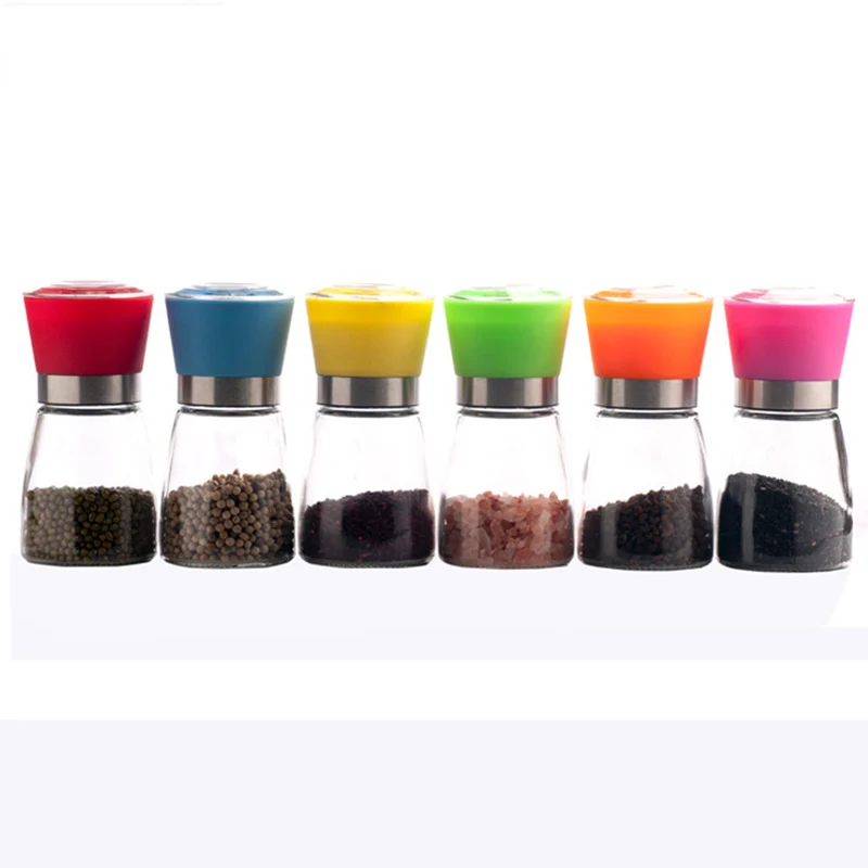 Кухонная мельница ручная для соли и перца набор 1 шт. зеркальная дробилка