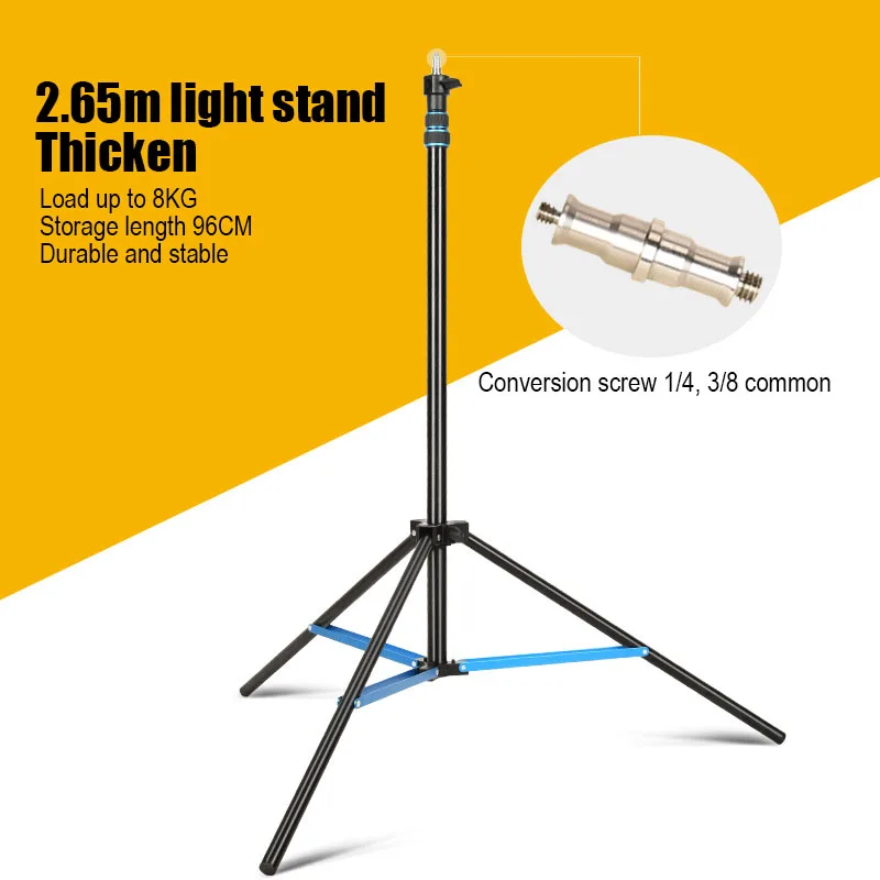 Aluminum Alloy Photography Support Fill Light Tripod Bracket Outdoor Camping Photography Camera Led Fill Light Tripod Holder enlarge