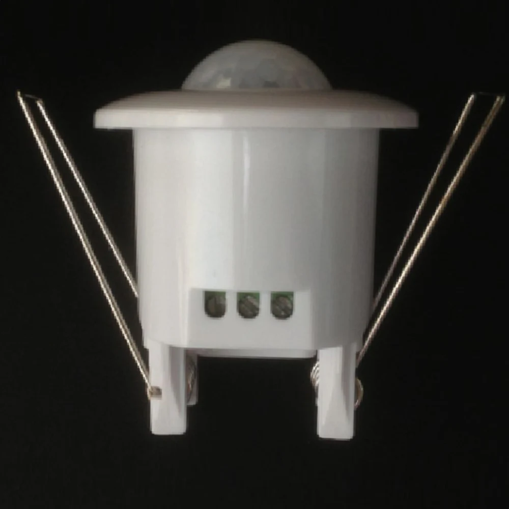 Мини 12 В 220 В Led pir датчик движения переключатель 140/360 градусов Регулируемая безопасность Потолочный PIR инфракрасный датчик движения тела переключатель