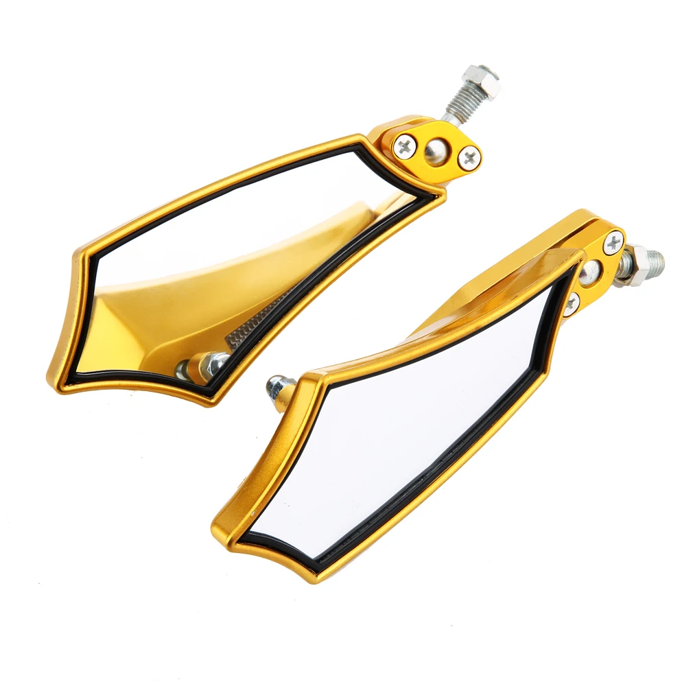 

Hot Sale 1 Pair 4 color optional 180 degree Adjustable ABS plastic+metal Motorcycle Rearview Mirror Scooter Parts for most moto#