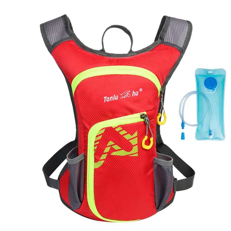 with water bag 2L сумка для воды для велоспорта, езды на велосипеде, гидратационный рюкзак, нейлоновый резервуар для воды, для мужчин и женщин, для активного отдыха, кемпинга, бега, Mochila, сумка для велоспорта - Цвет: with water bag