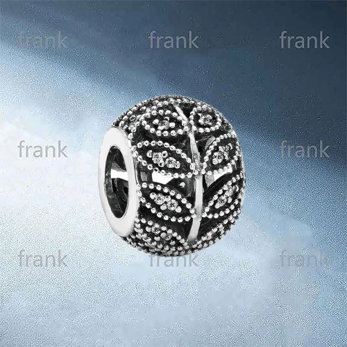 

791380CZ Sparkling Leaves Charm