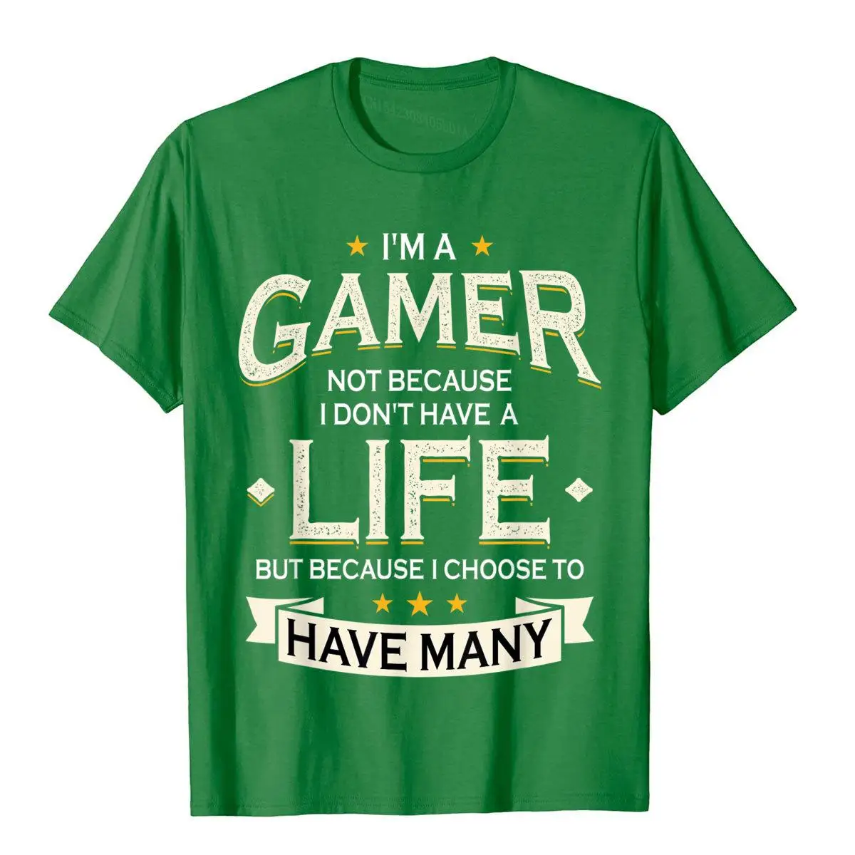 Футболка для геймеров потому что я выбрал много жизни видеоигры Мужской Топ