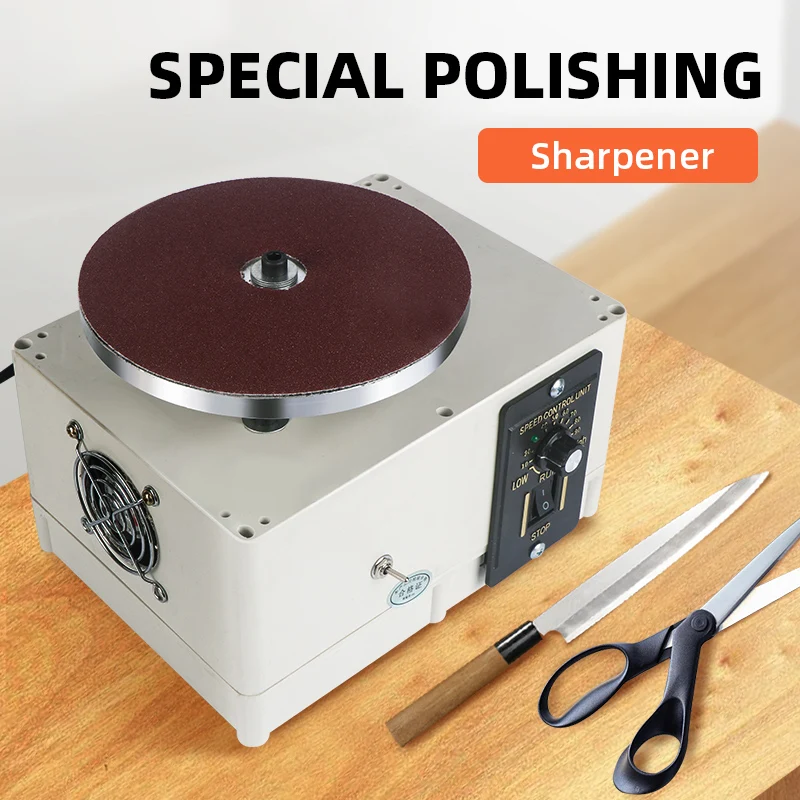 Electric Polisher Knife Sharpener Hairdressing Scissors Manicure Knife Special Polishing Machine Diamond Grinding Disc