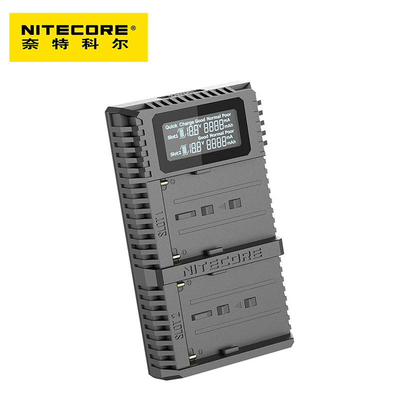 Дорожное зарядное устройство Nitecore USN3 Pro с двумя слотами USB QC для Sony | Электроника