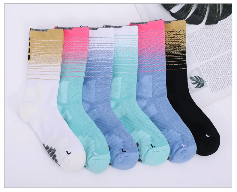 

Professional Basketball Socks Outdoor Sport Cycling Football Soccer Running Trekking Socks Compression Cotton Towel Bottom Socks