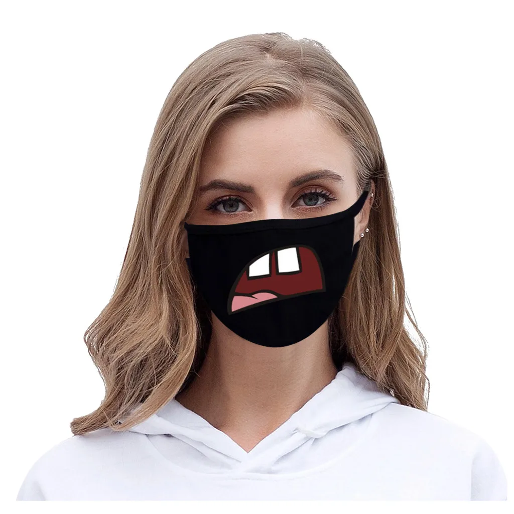 2020 модные забавные выражения гримаса маска для лица на открытом воздухе вечерние