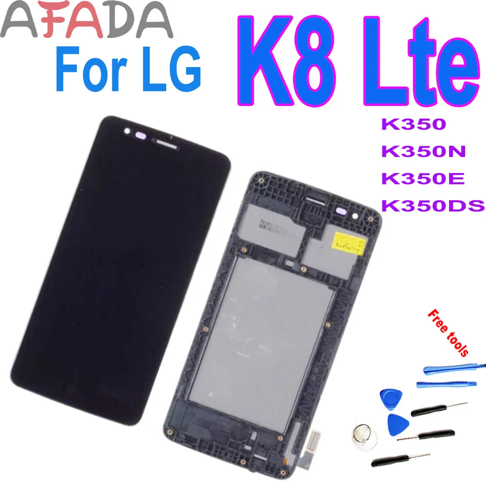 5 &quotдля LG K8 LTE K350 K350N K350E K350DS ЖК дисплей с кодирующий преобразователь сенсорного