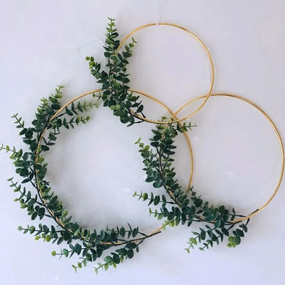 

15-40cm Wedding Wreath Bride Handheld Garland Christmas Easter Decor Artificial Flower Rack Party Backdrop Decor Hoop