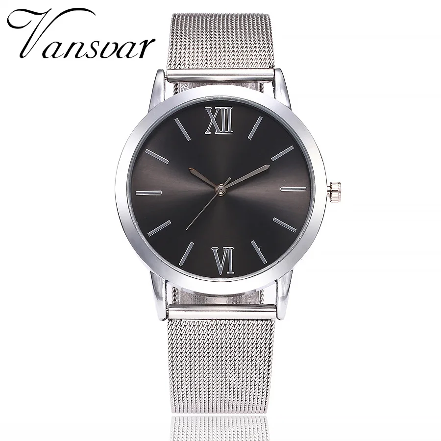 

Simple Casual men's Wrist Watches Business Silver Alloy Milan Mesh Belt Roman Numerals Mens Quartz Watch Erkek Kol Saati Zegarek