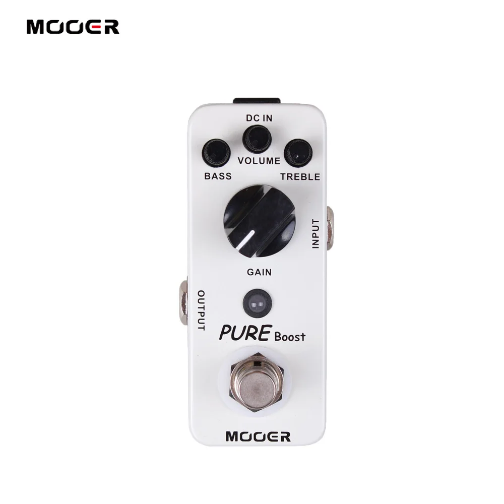Педаль Mooer Pure Boost для гитары металлический корпус гитары|Детали и аксессуары