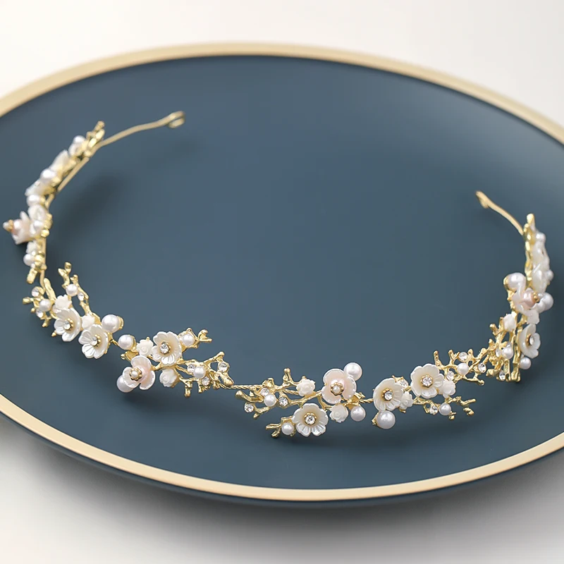 Золото с ретром вкусом женские свадебные туфли лодочки и повязка на голову