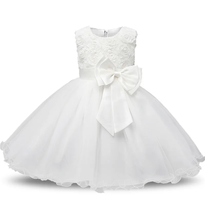 Flower Girl Dress For Wedding Baby 0-12 Years Birthday Outfits Children Girls First Communion Dresses Kids Party Wear Clothes | Детская